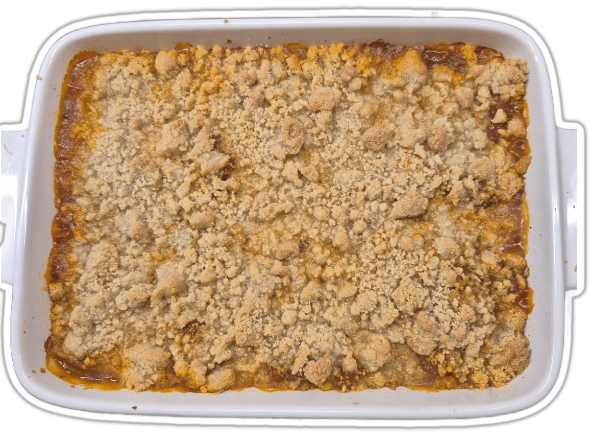Crumble de parmesan & ratatouille